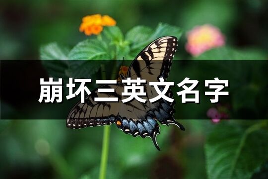 崩坏三英文名字(83个)