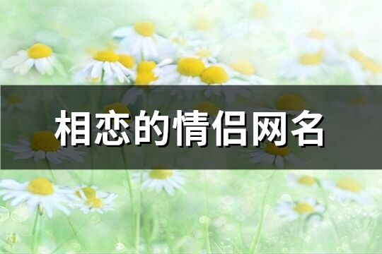 相恋的情侣网名(精选254个)