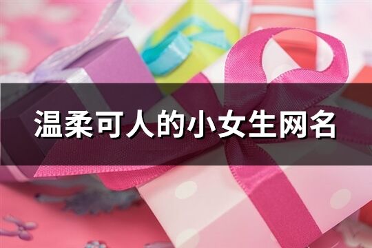 温柔可人的小女生网名(精选499个)