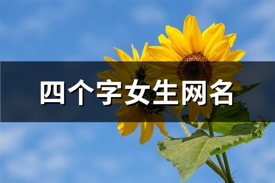 四个字女生网名(共117个)