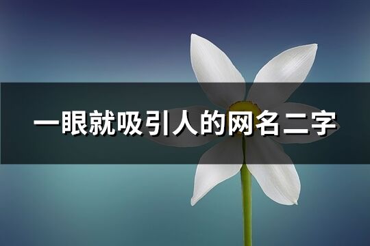 一眼就吸引人的网名二字(151个)