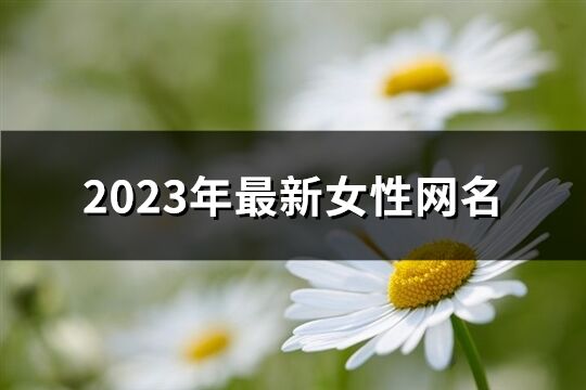 2023年最新女性网名(1020个)