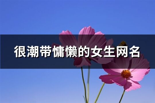 很潮带慵懒的女生网名(371个)