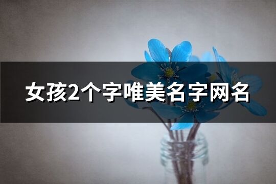 女孩2个字唯美名字网名(共282个)