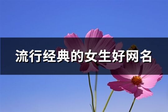 流行经典的女生好网名(精选483个)