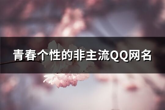 青春个性的非主流QQ网名(161个)