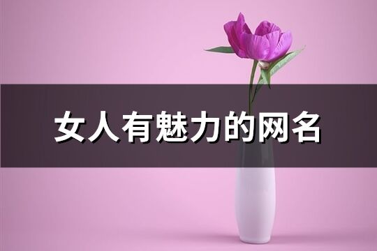 女人有魅力的网名(共322个)