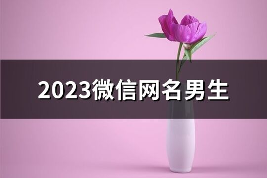 2023微信网名男生(精选3718个)