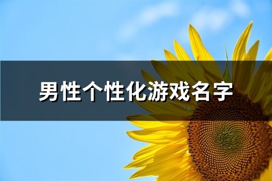 男性个性化游戏名字(精选652个)