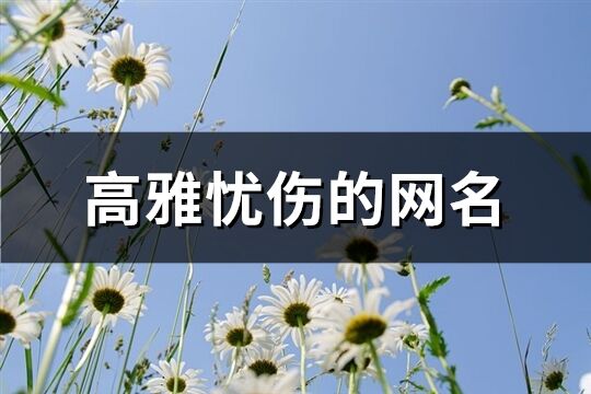 高雅忧伤的网名(精选255个)