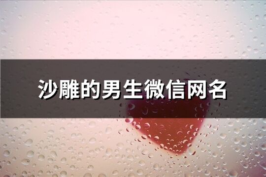 沙雕的男生微信网名(90个)