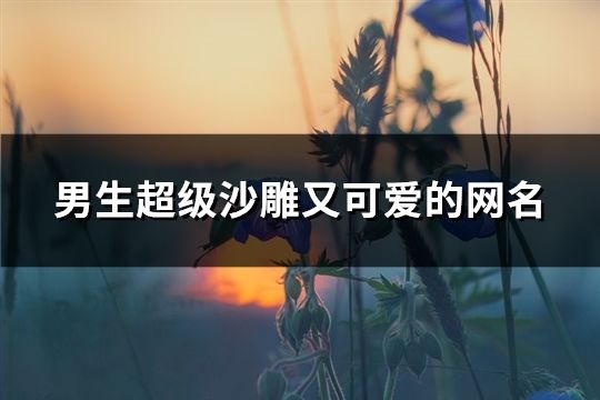 男生超级沙雕又可爱的网名(共60个)