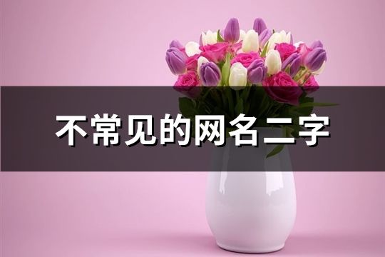 不常见的网名二字(精选109个)