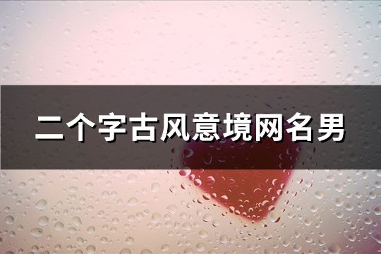 二个字古风意境网名男(精选136个)