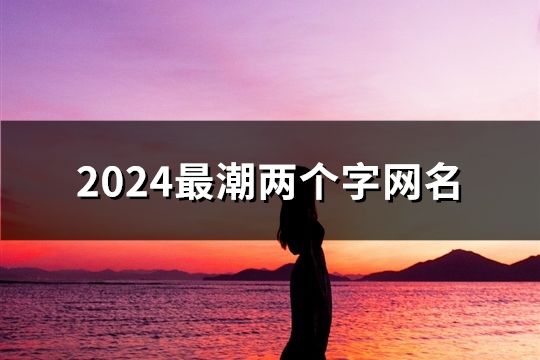 2024最潮两个字网名(精选175个)