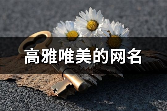 高雅唯美的网名(精选71个)