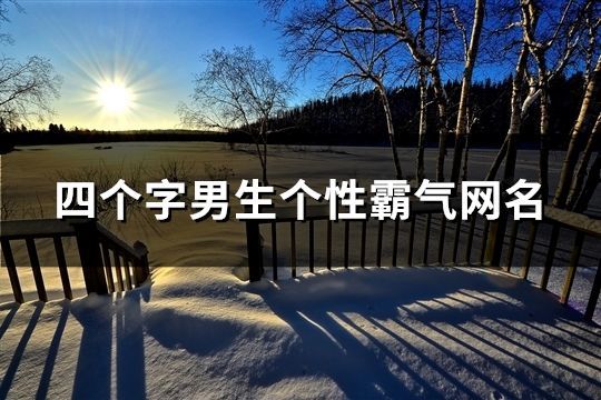 四个字男生个性霸气网名(精选132个)