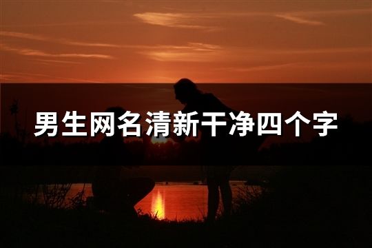 男生网名清新干净四个字(共38个)