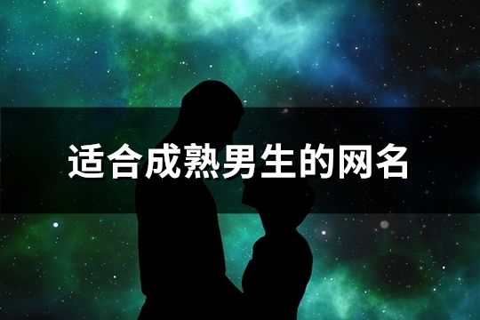 适合成熟男生的网名(共121个)