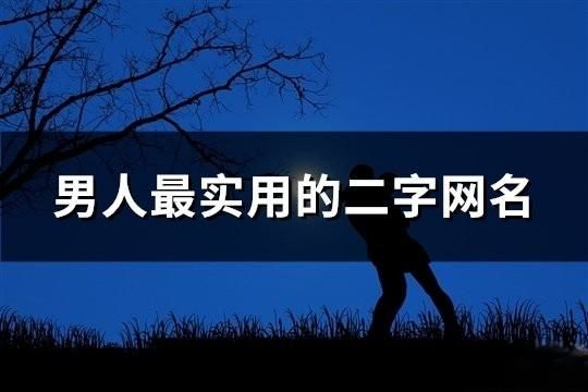 男人最实用的二字网名(精选185个)