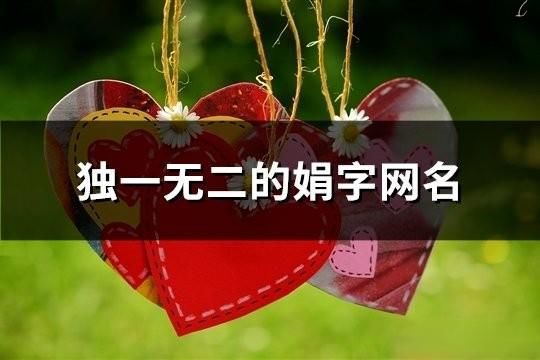 独一无二的娟字网名(148个)