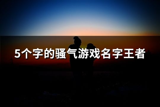 5个字的骚气游戏名字王者(1274个)