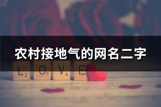 农村接地气的网名二字(36个)