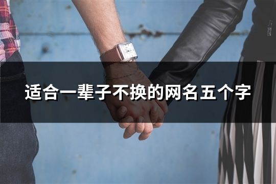 适合一辈子不换的网名五个字(共34个)