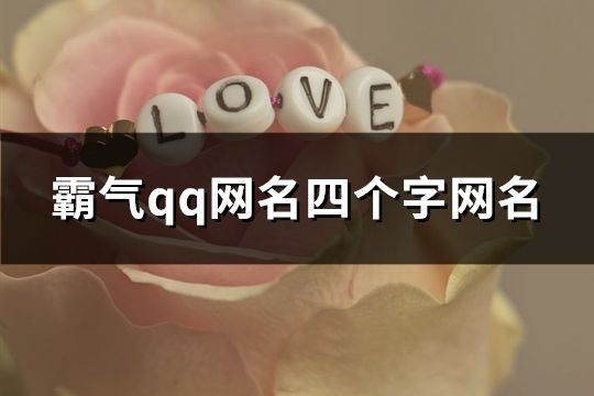 霸气qq网名四个字网名(共901个)