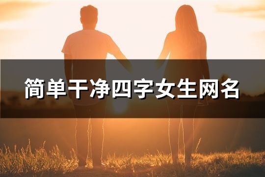 简单干净四字女生网名(共910个)